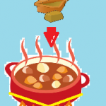 カレーのルーは、なぜ一度火を止めてから入れるの?